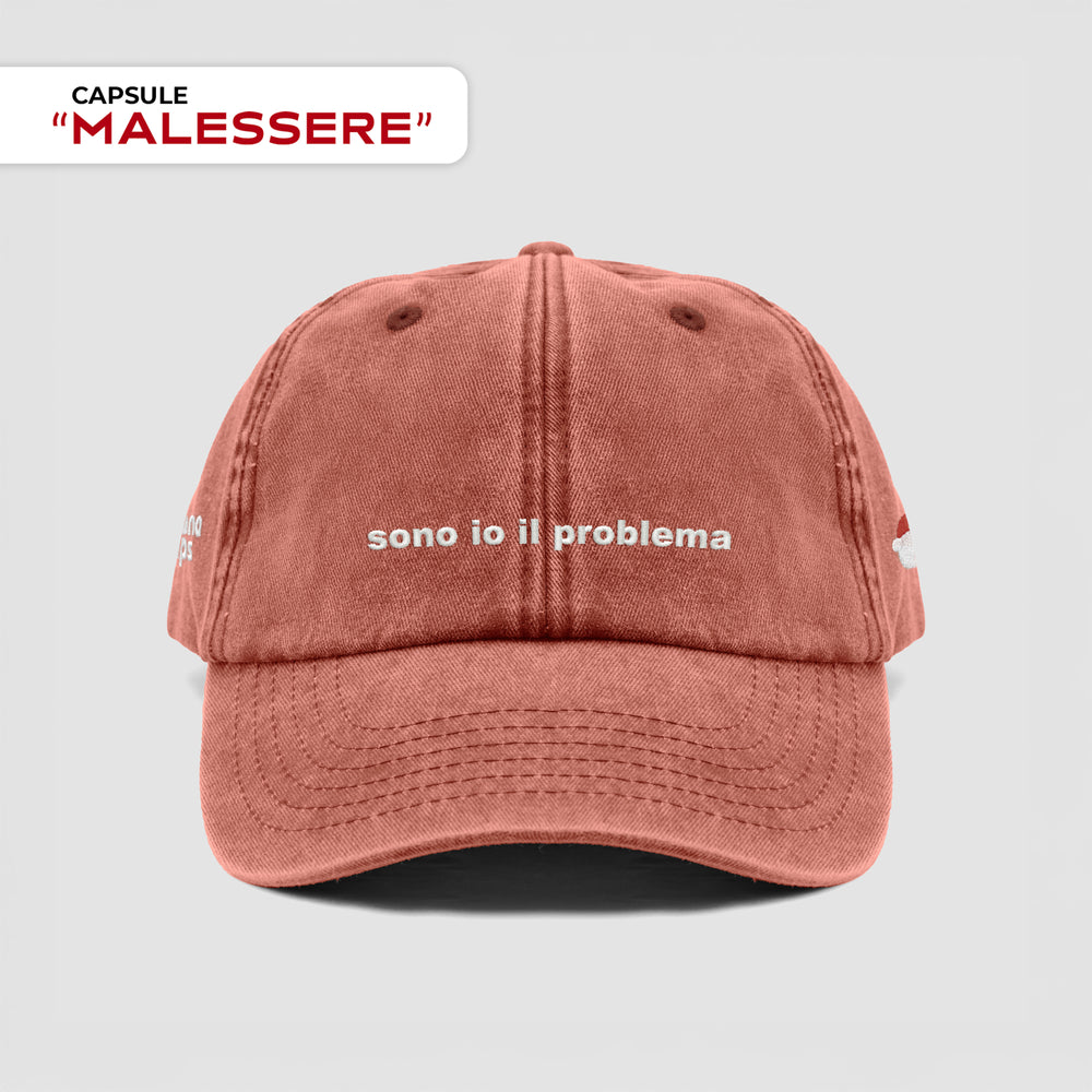 Cappellino vintage "sono io il problema"
