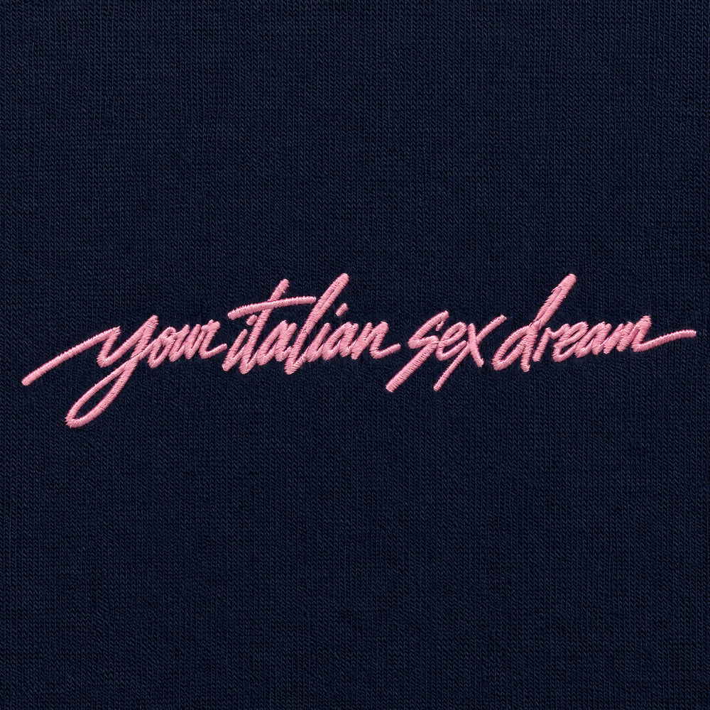 T-shirt your italian sex dream Blu - zoom ricamo