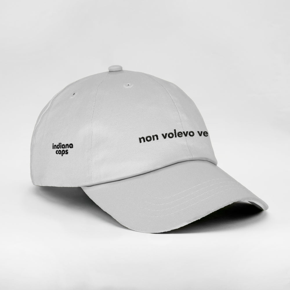 Cappellino in cotone "non volevo venire"