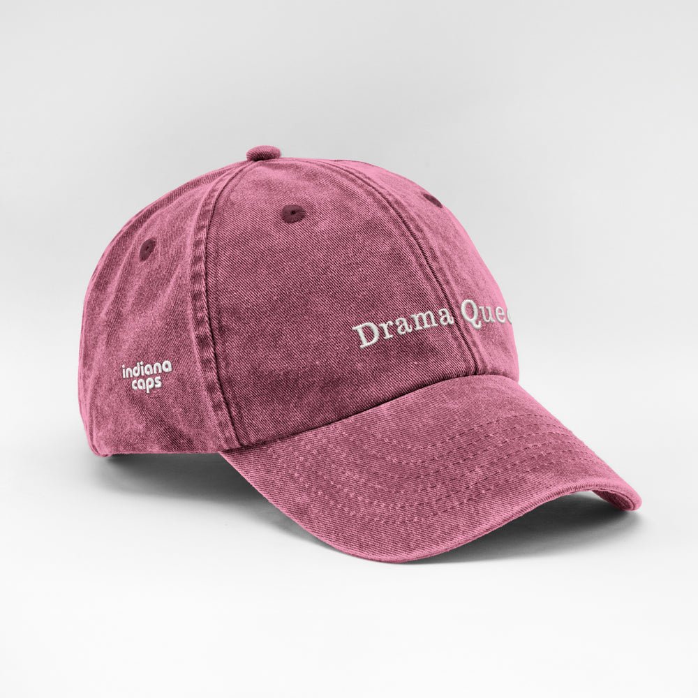 Cappellino vintage in cotone "Drama Queen"