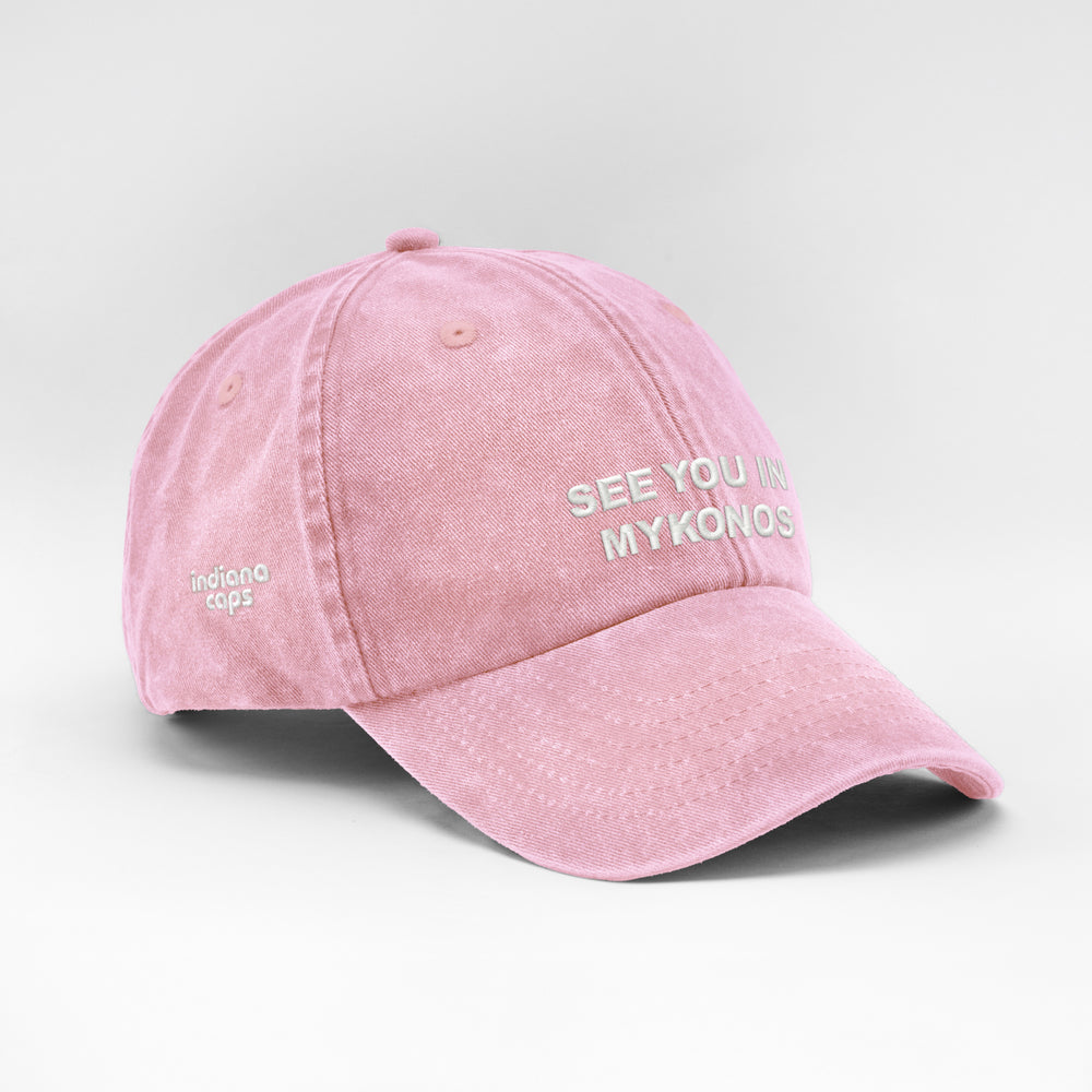 Cappellino vintage ''SEE YOU IN MYKONOS''