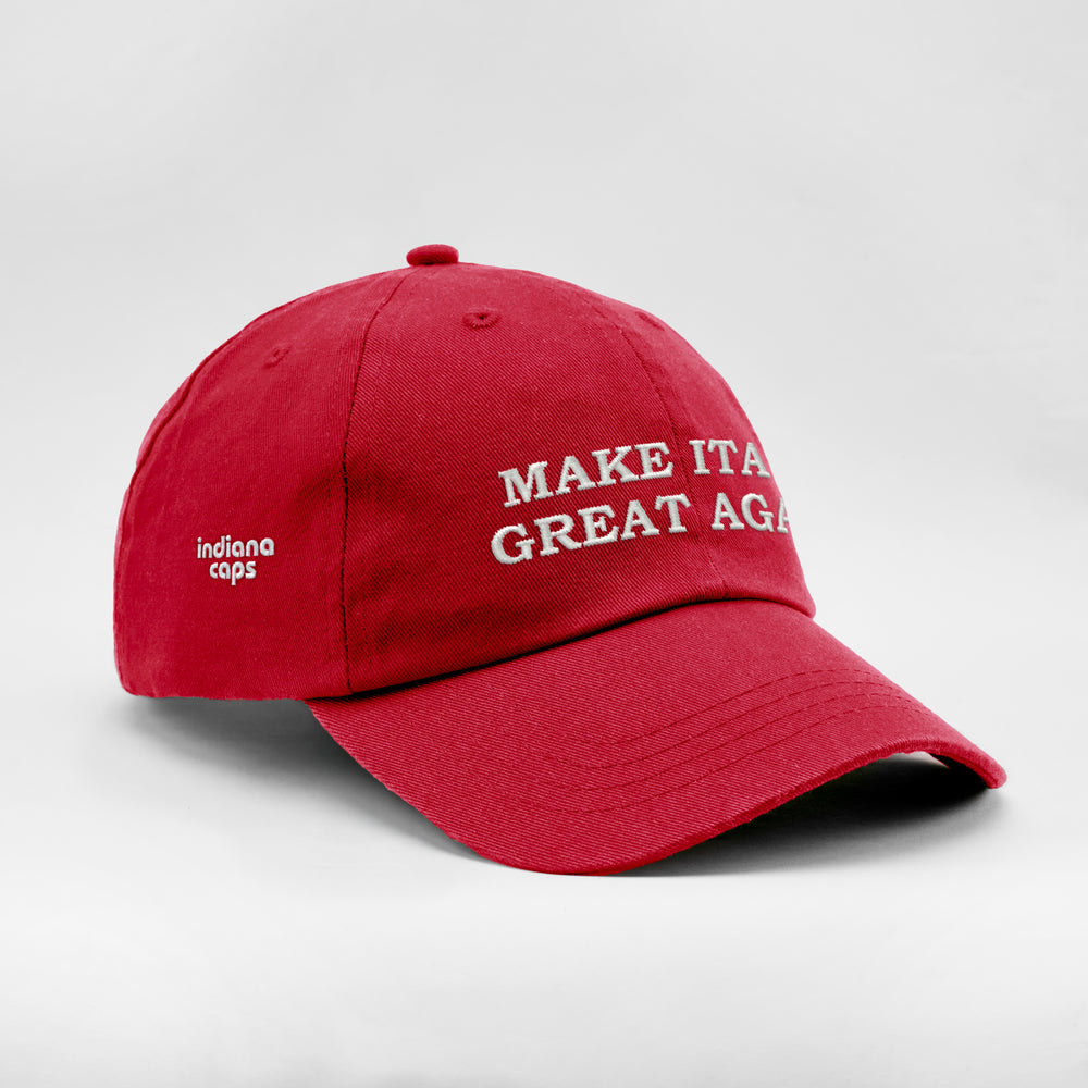 Cappellino in cotone "Make Italy great again"