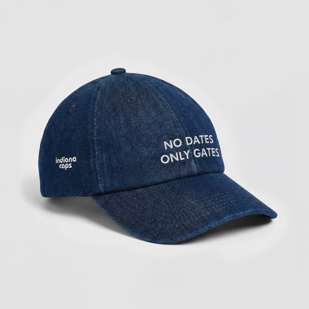 Cappellino in denim ''NO DATES ONLY GATES''