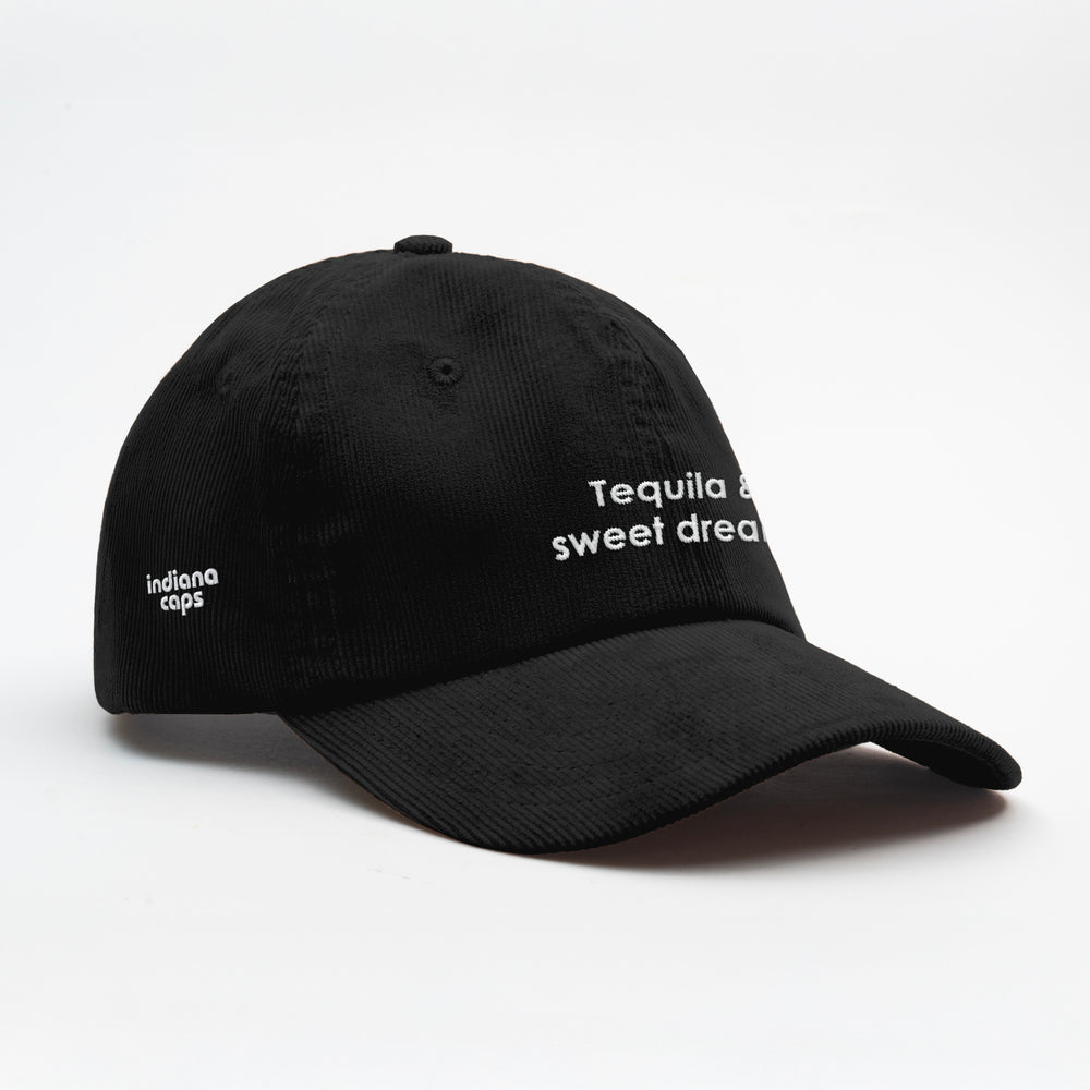 Cappellino in velluto a coste "Tequila & sweet dreams"