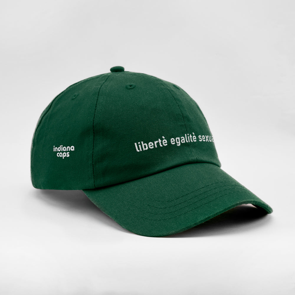 Cappellino in cotone "Libertè, ègalitè, sexualitè"