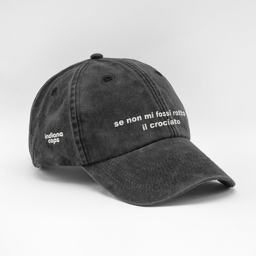Cappellino vintage ''se non mi fossi rotto il crociato''