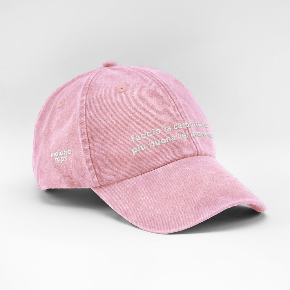 Cappellino vintage "Faccio la carbonara più buona del mondo"