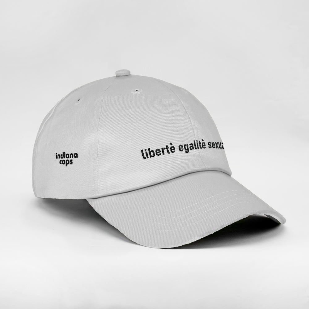 Cappellino in cotone "Libertè, ègalitè, sexualitè"
