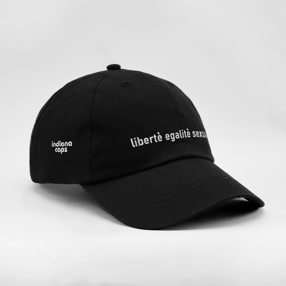 Cappellino in cotone "Libertè, ègalitè, sexualitè"