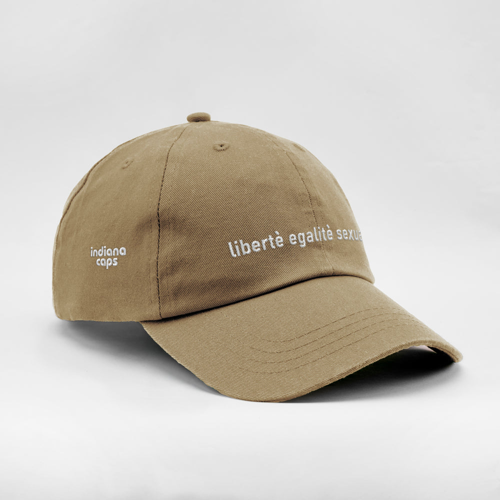 Cappellino in cotone "Libertè, ègalitè, sexualitè"
