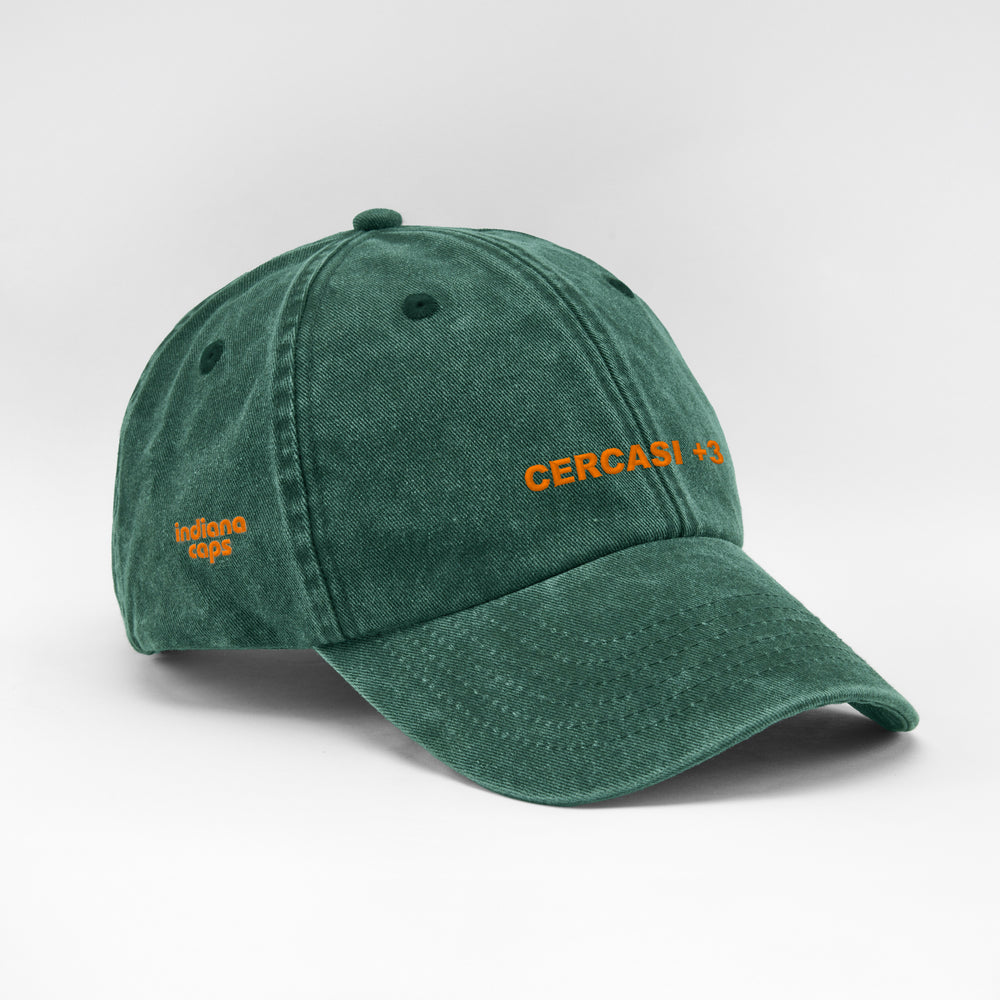 Cappellino vintage ''CERCASI +3''