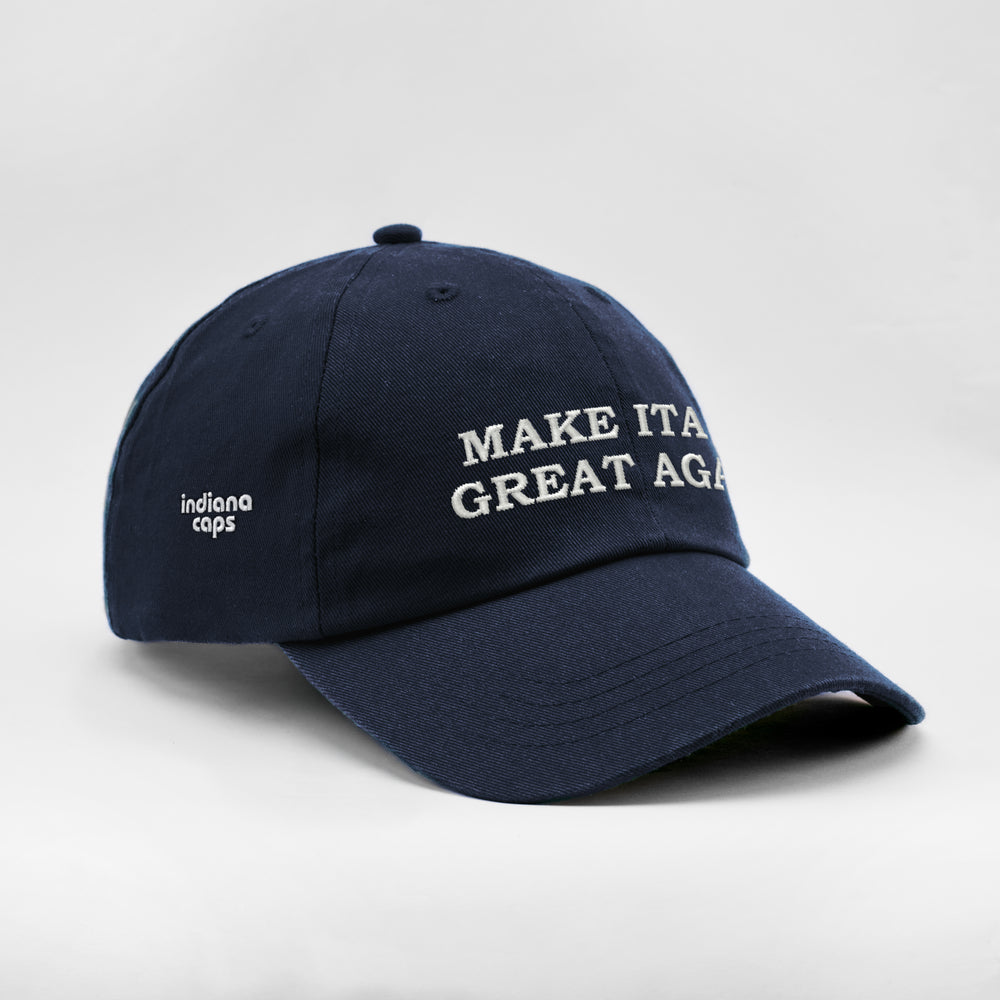 Cappellino in cotone "Make Italy great again"
