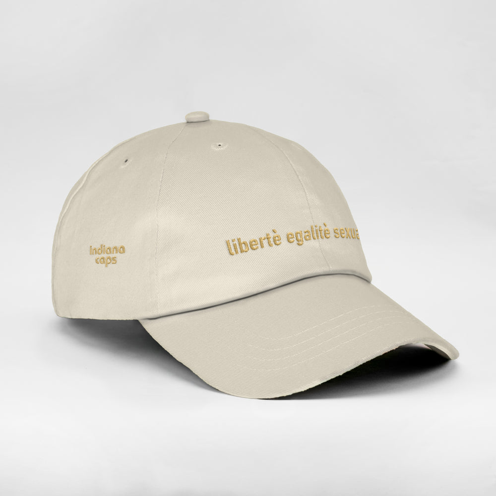 Cappellino in cotone "Libertè, ègalitè, sexualitè"