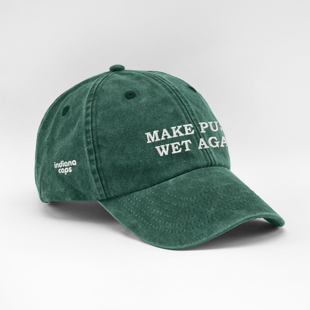Cappellino vintage in cotone "Make Pussy Wet Again"