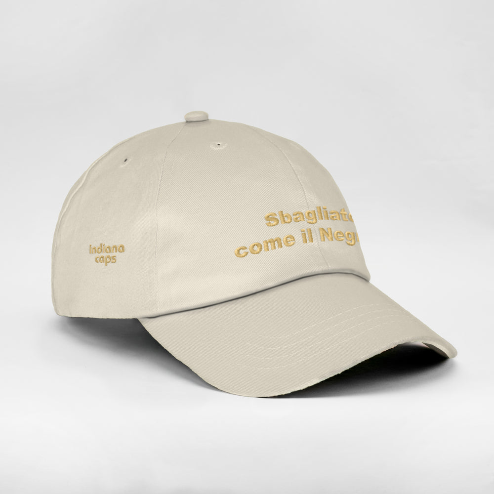 Cappellino in cotone "Sbagliato come il Negroni"