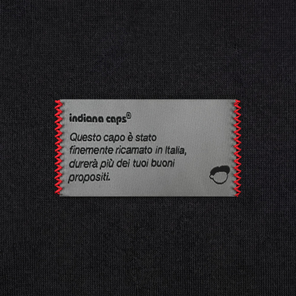 Felpa Creative Nero - dettaglio etichetta