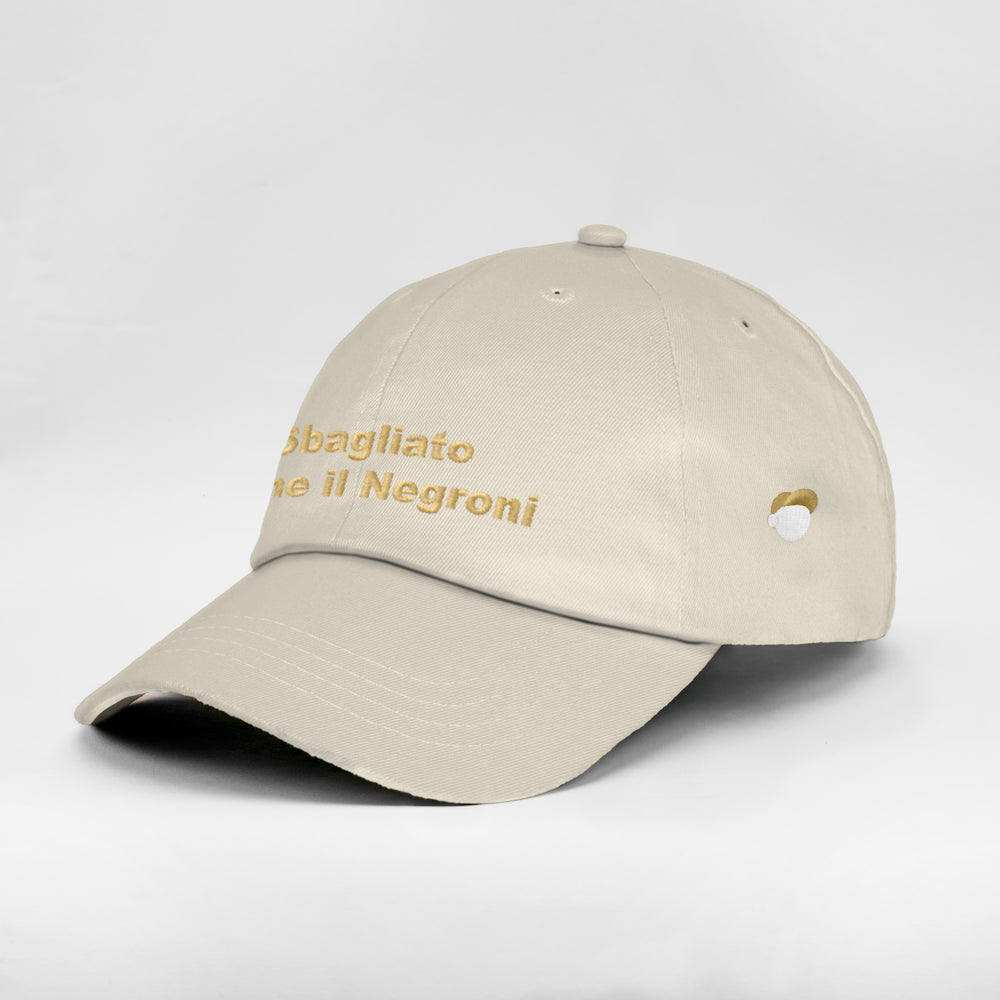 Cappellino in cotone "Sbagliato come il Negroni"