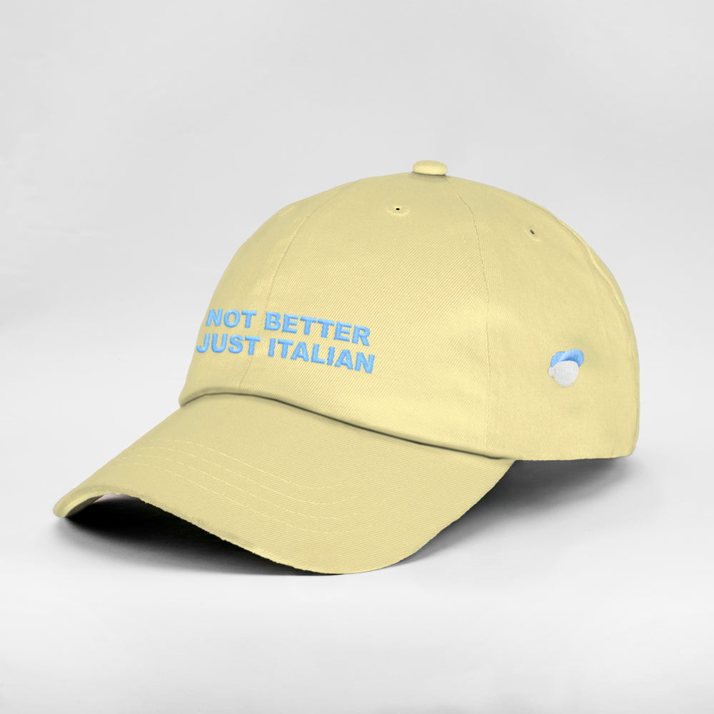 Cappellino in cotone ''I’m not better I’m just Italian''