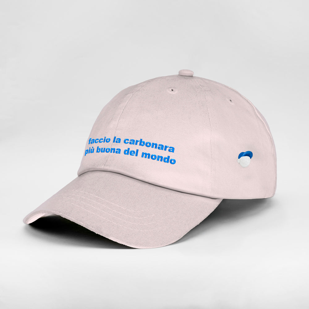 Cappellino "Faccio la carbonara più buona del mondo"