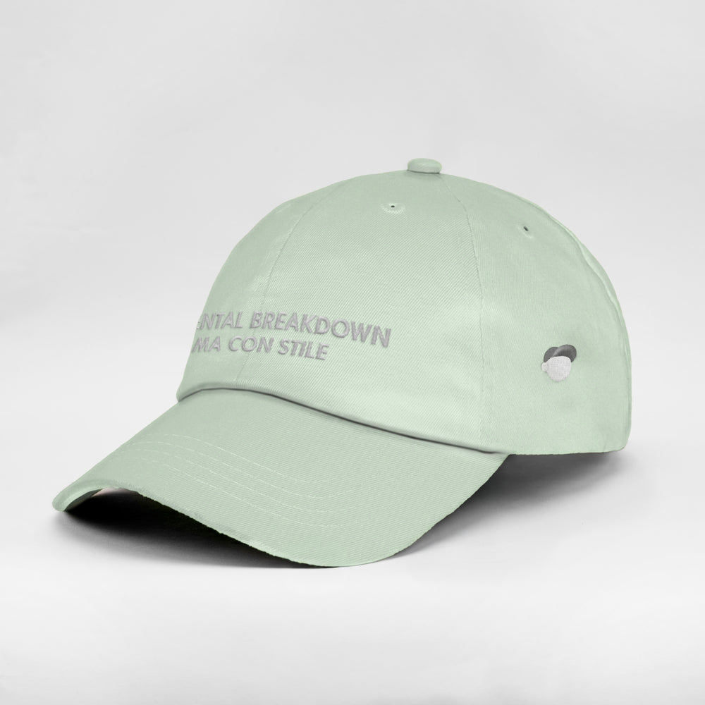 Cappellino in cotone "In mental breakdown, ma con stile"