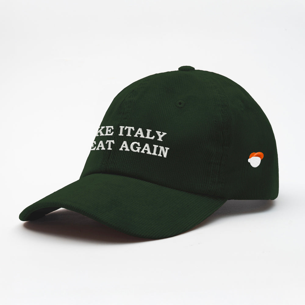 Cappellino in velluto a coste "Make Italy great again"