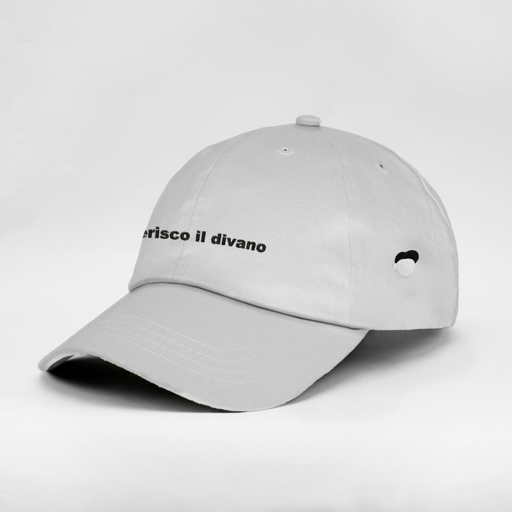 Cappellino in cotone "preferisco il divano"