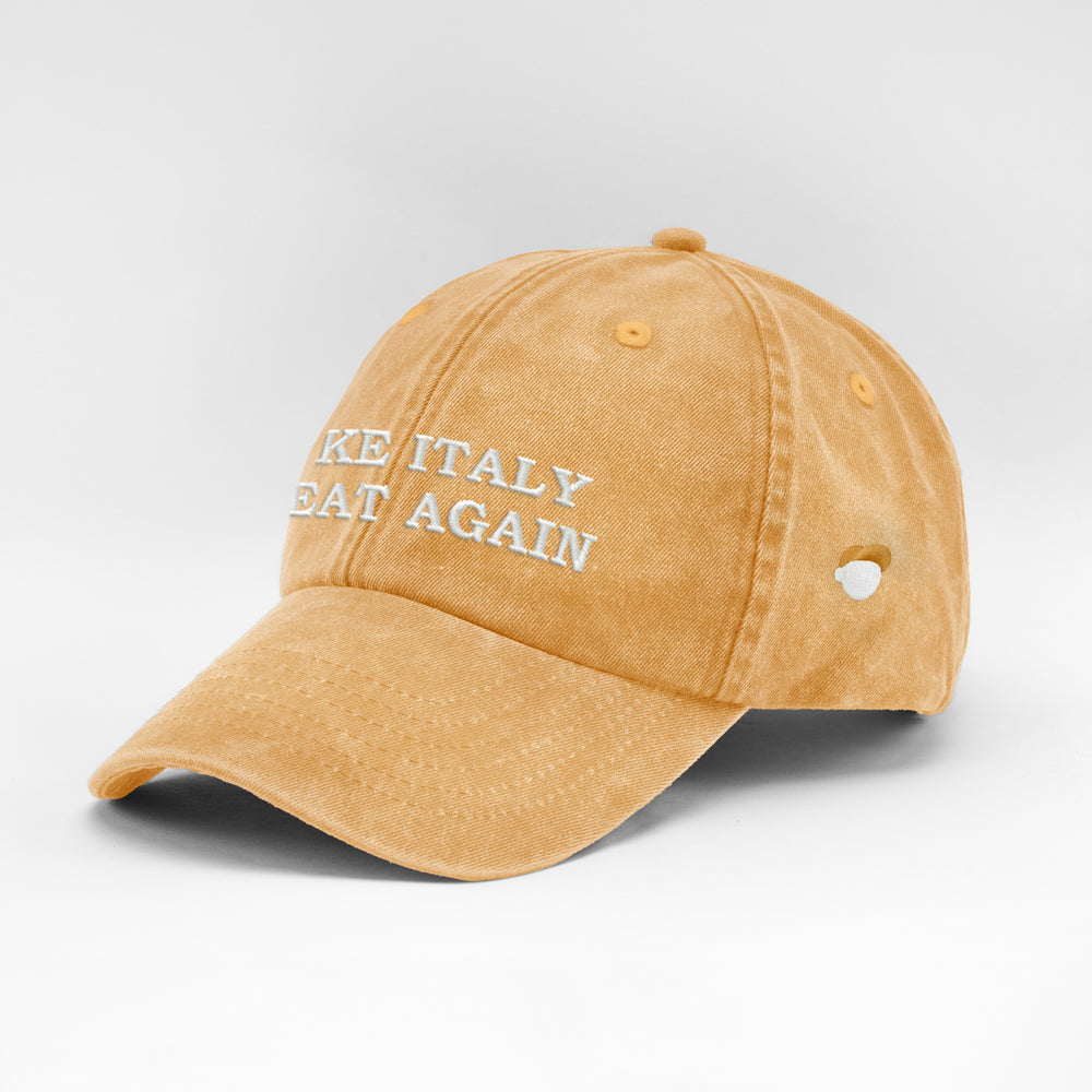 Cappellino vintage in cotone "Make Italy great again"