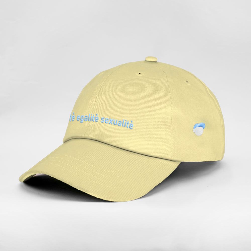 Cappellino in cotone "Libertè, ègalitè, sexualitè"
