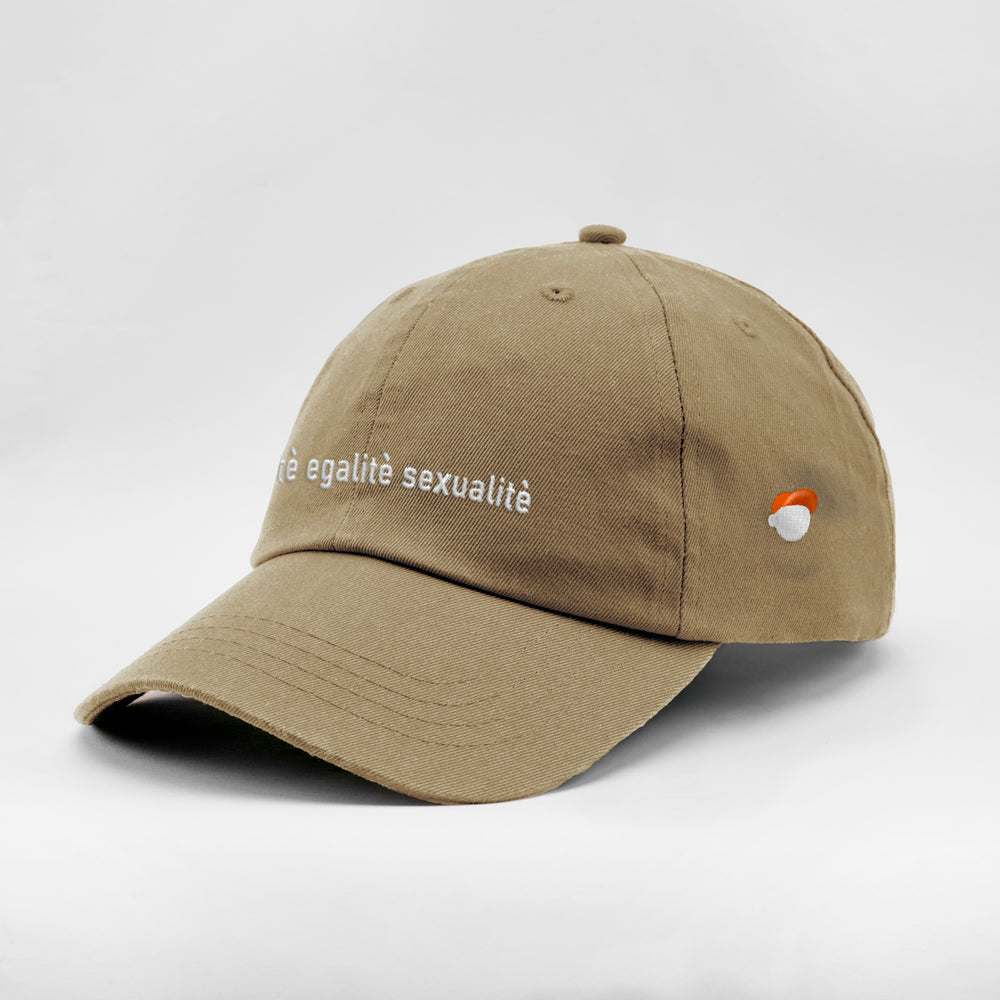 Cappellino in cotone "Libertè, ègalitè, sexualitè"