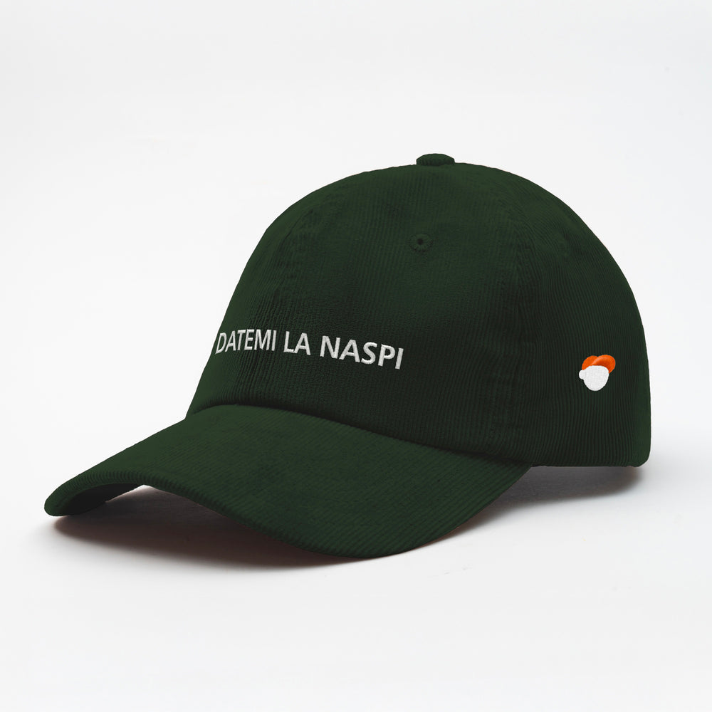 Cappellino in velluto a coste ''DATEMI LA NASPI''