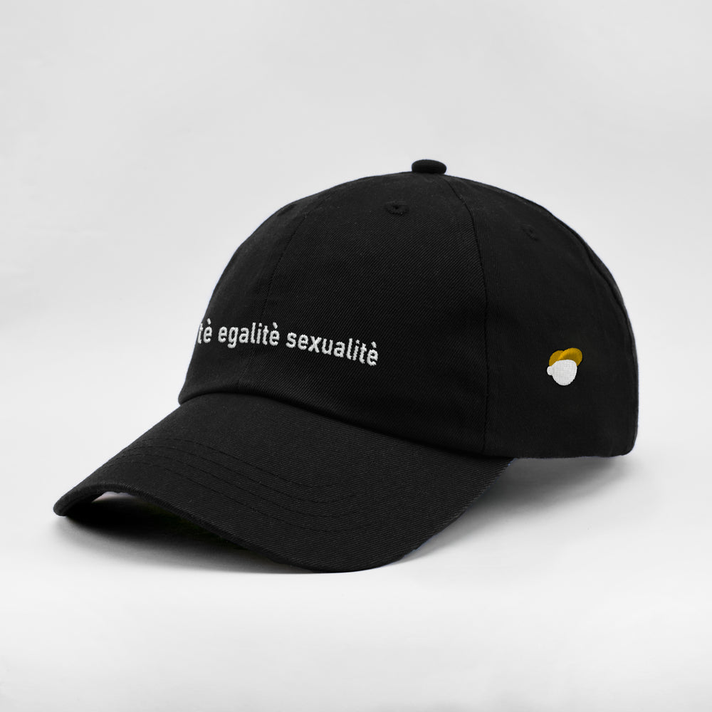 Cappellino in cotone "Libertè, ègalitè, sexualitè"