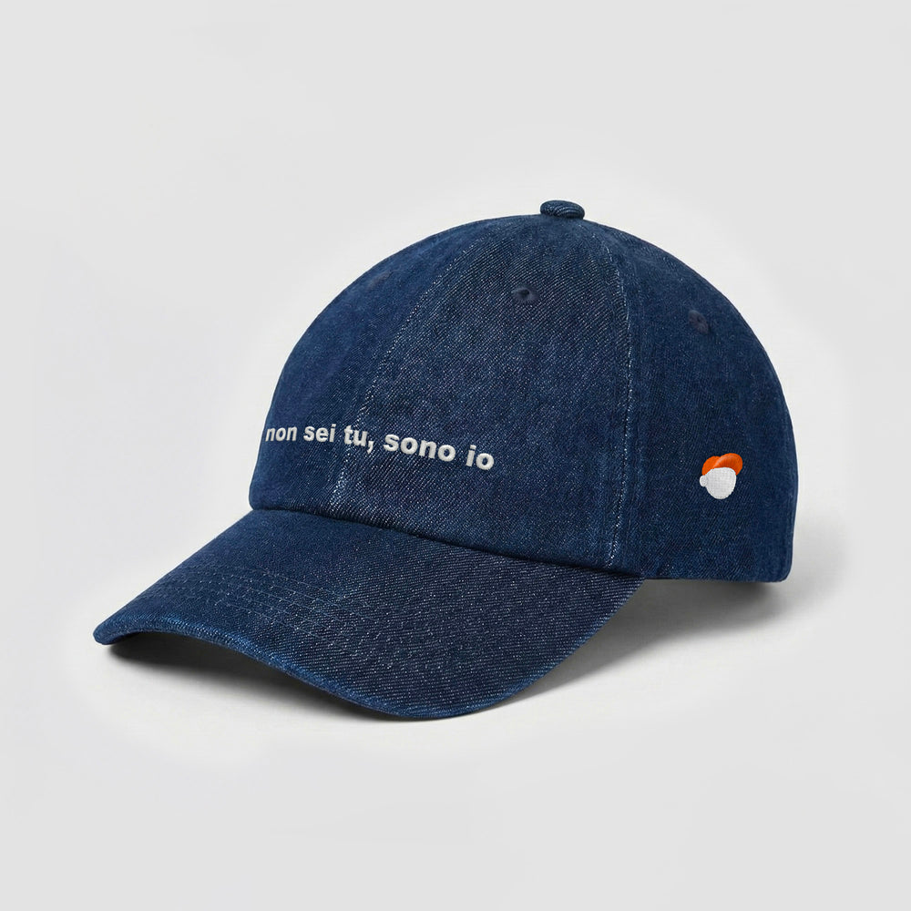 Cappellino in denim ''non sei tu, sono io''