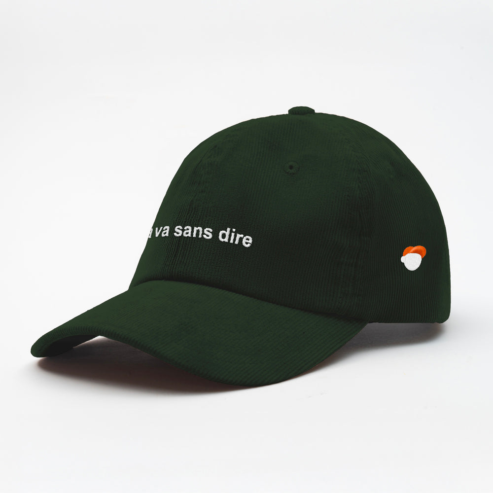 Cappellino in velluto a coste "ça va sans dire"