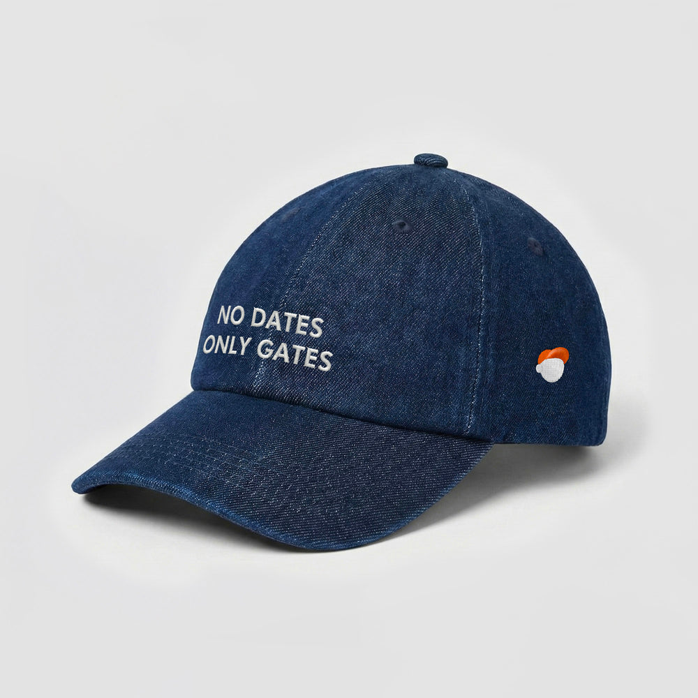 Cappellino in denim ''NO DATES ONLY GATES''