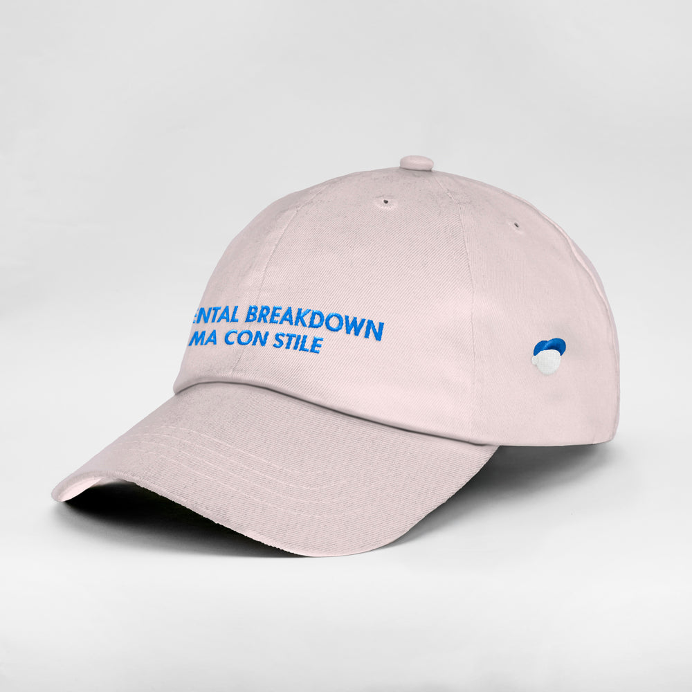 Cappellino in cotone "In mental breakdown, ma con stile"