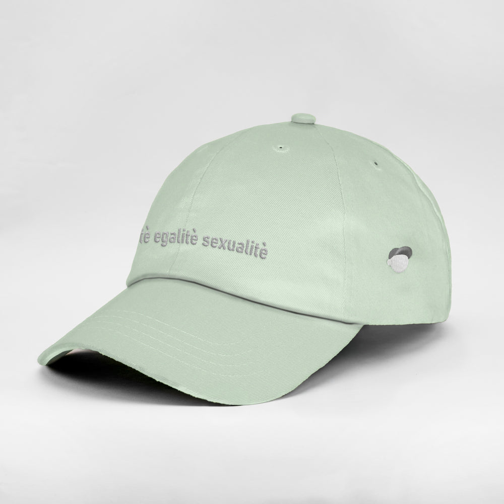 Cappellino in cotone "Libertè, ègalitè, sexualitè"