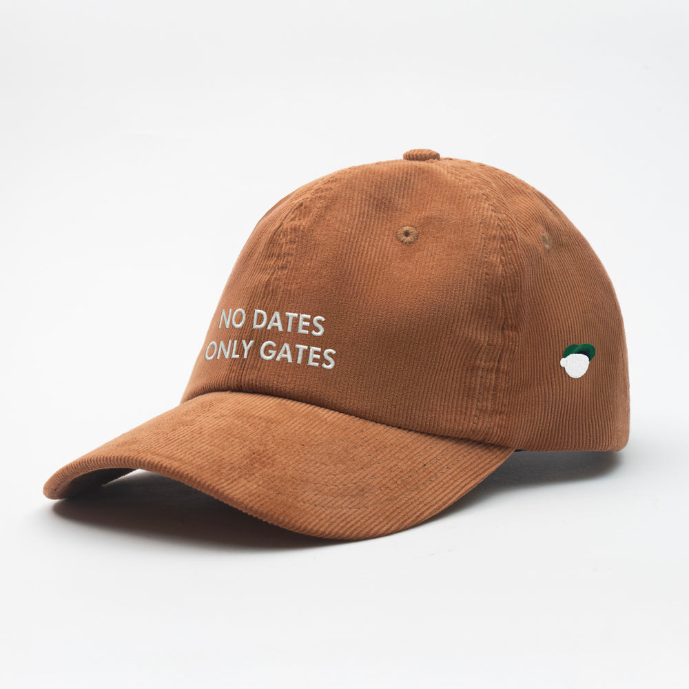 Cappellino in velluto a coste ''NO DATES ONLY GATES''