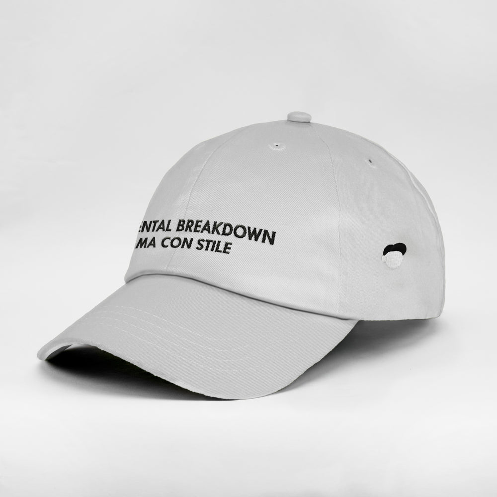 Cappellino in cotone "In mental breakdown, ma con stile"