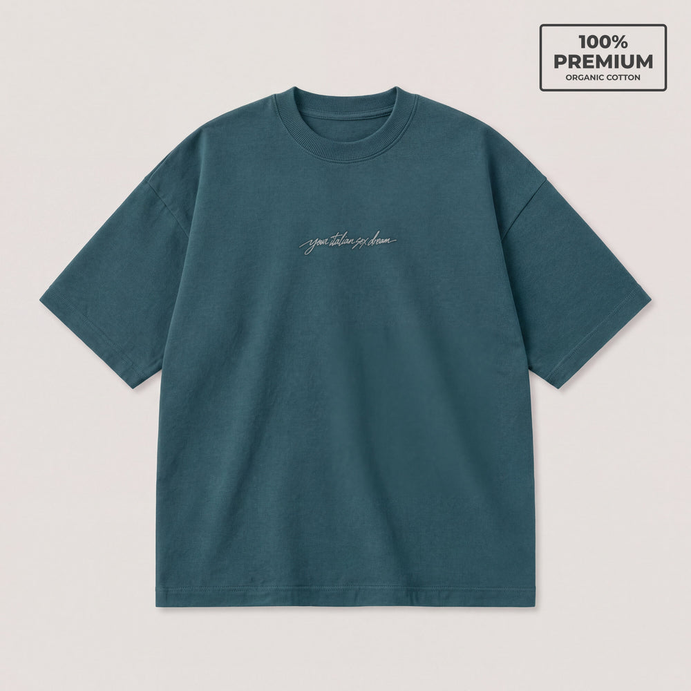 T-shirt your italian sex dream Petrolio - flat lay fronte