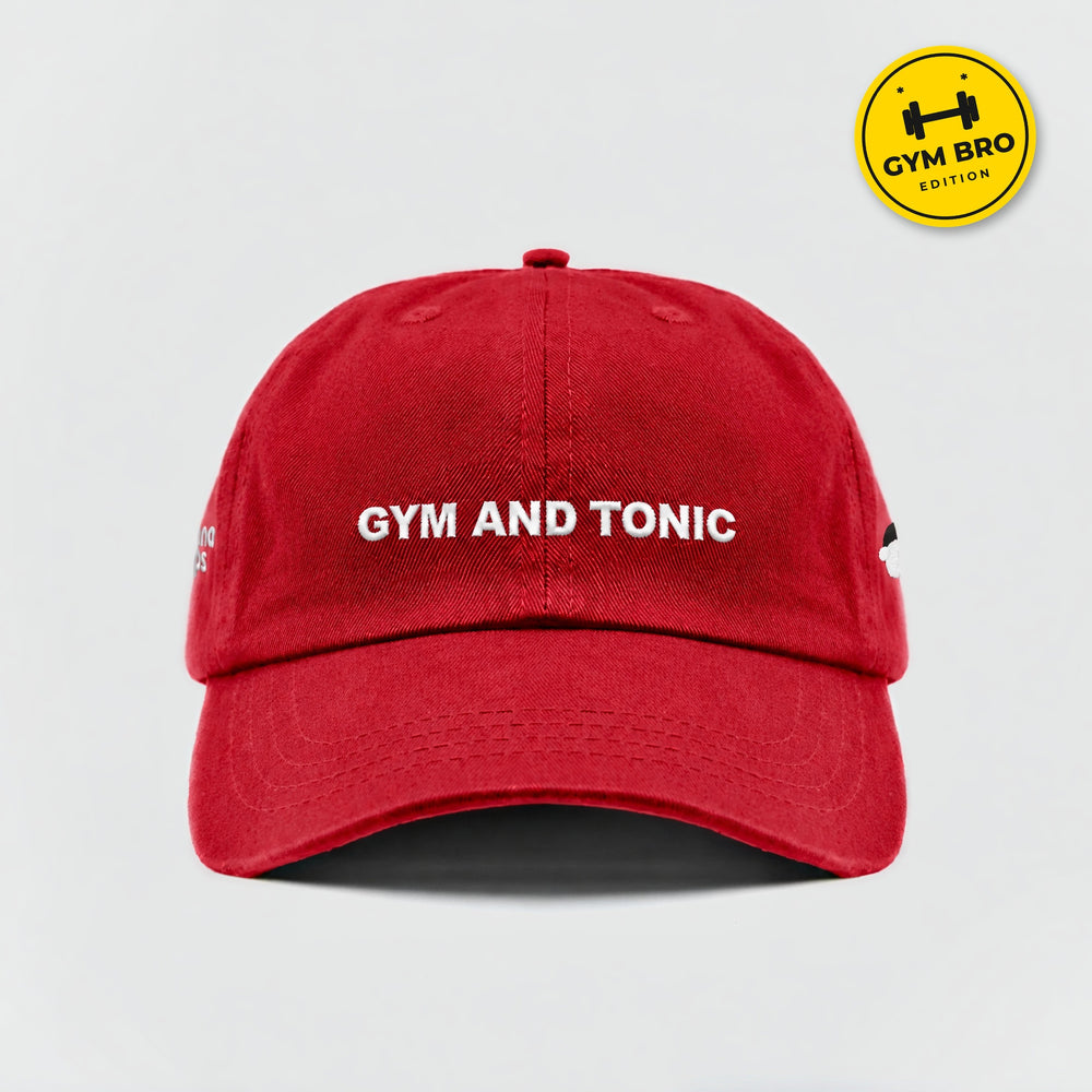 Cappellino Gym and Tonic rosso, fronte