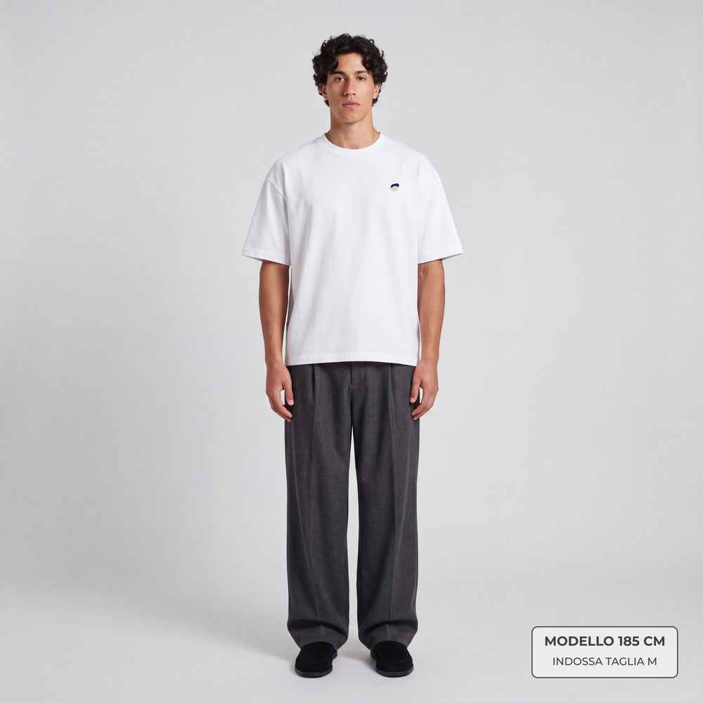 T-Shirt Oversize Essentials Bianco - modello