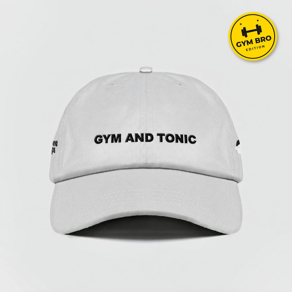 Cappellino Gym and Tonic bianco, fronte