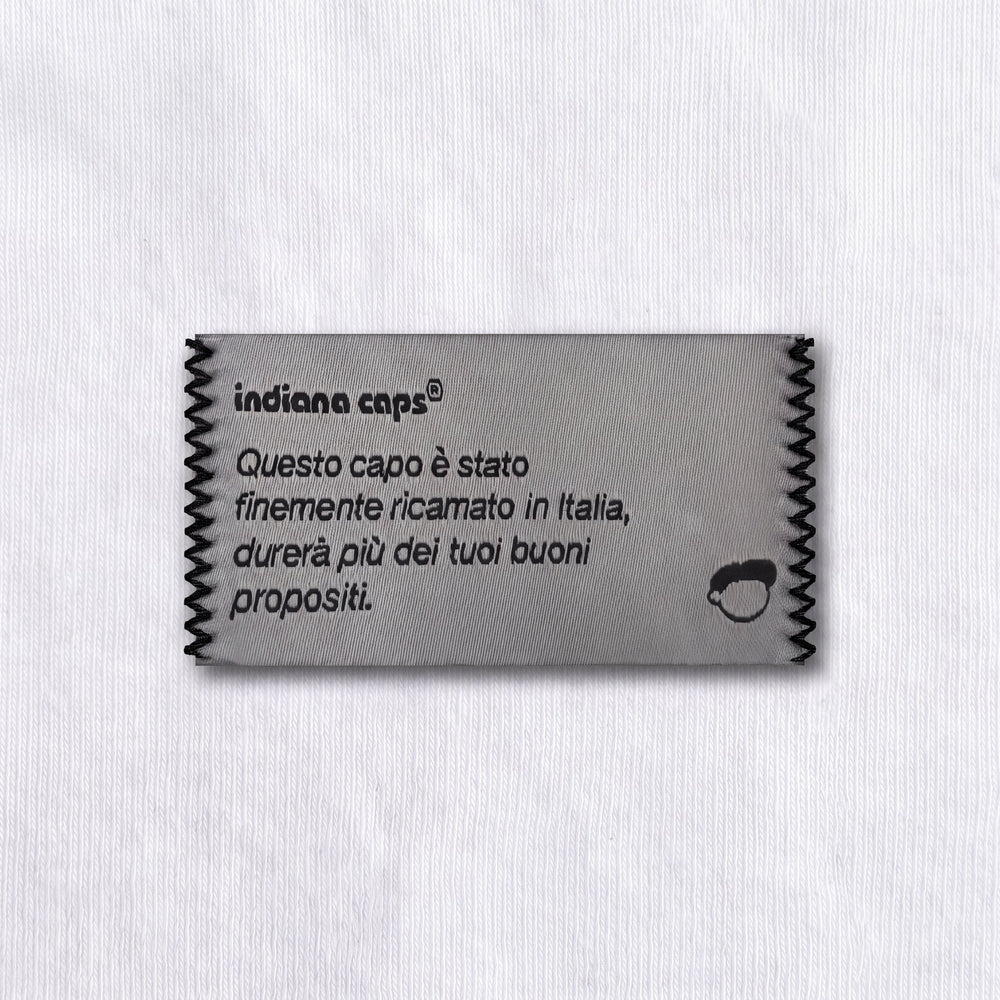 T-Shirt Oversize Pausa Terea Bianco - zoom etichetta