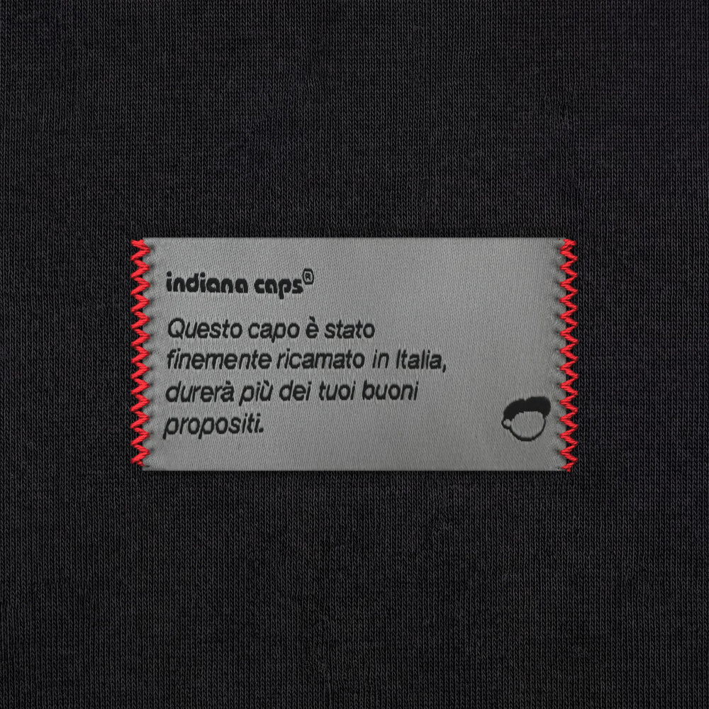 Felpa con cappuccio Essentials Nero - zoom etichetta
