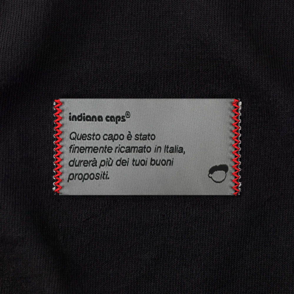 T-shirt your italian sex dream Nero - zoom etichetta