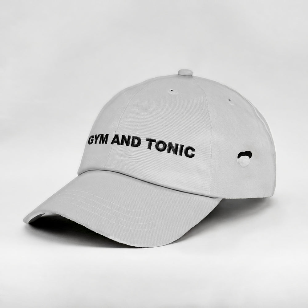 Cappellino Gym and Tonic bianco, tre quarti sinistra