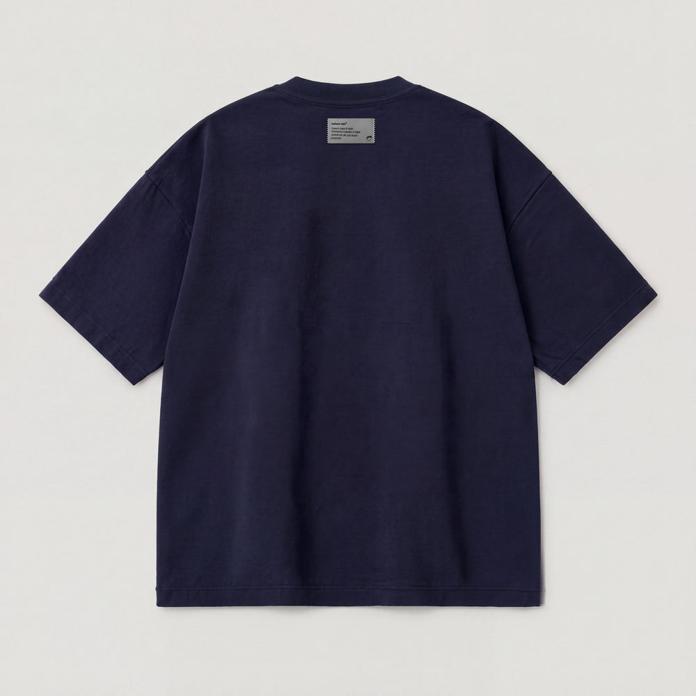 T-shirt oversize blu Sbagliato come il Negroni - retro