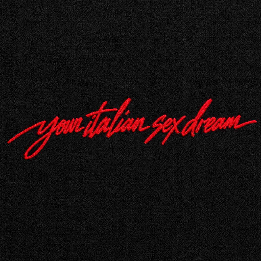 Felpa your italian sex dream Nero - zoom ricamo