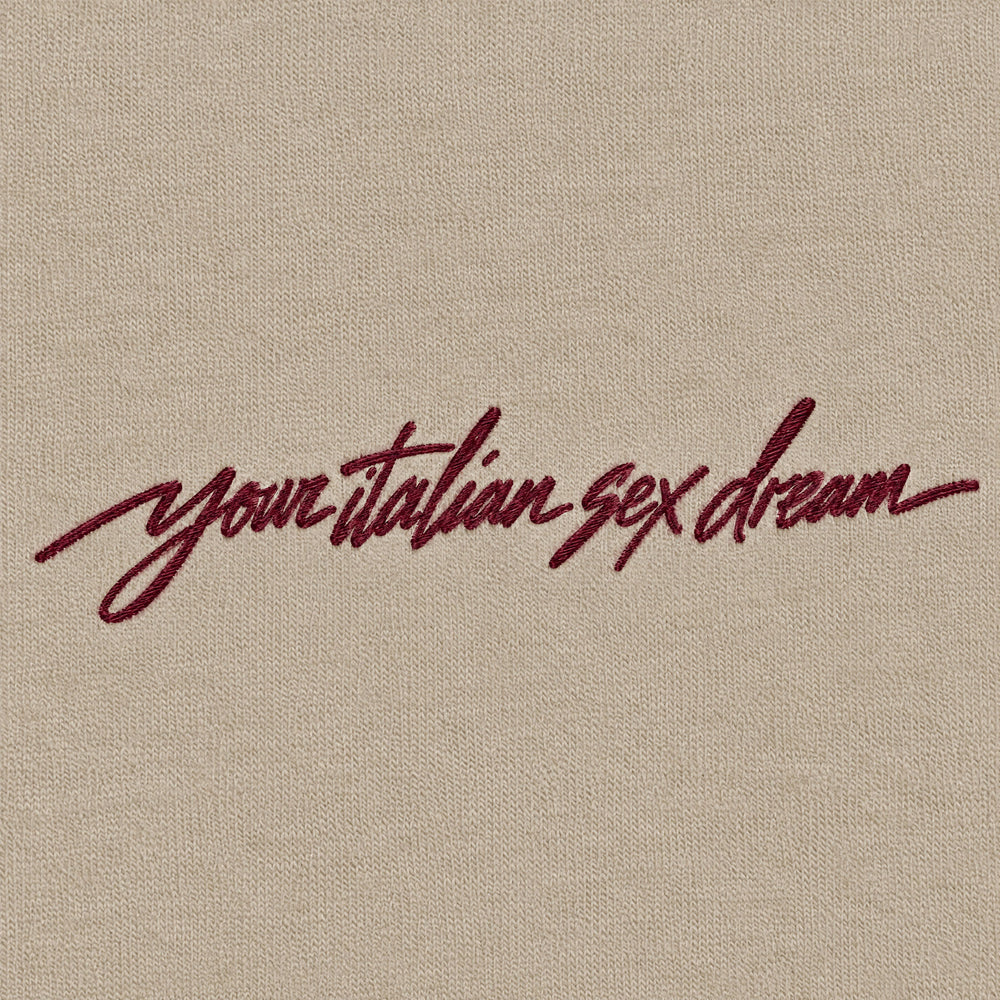 T-shirt your italian sex dream Beige - zoom ricamo