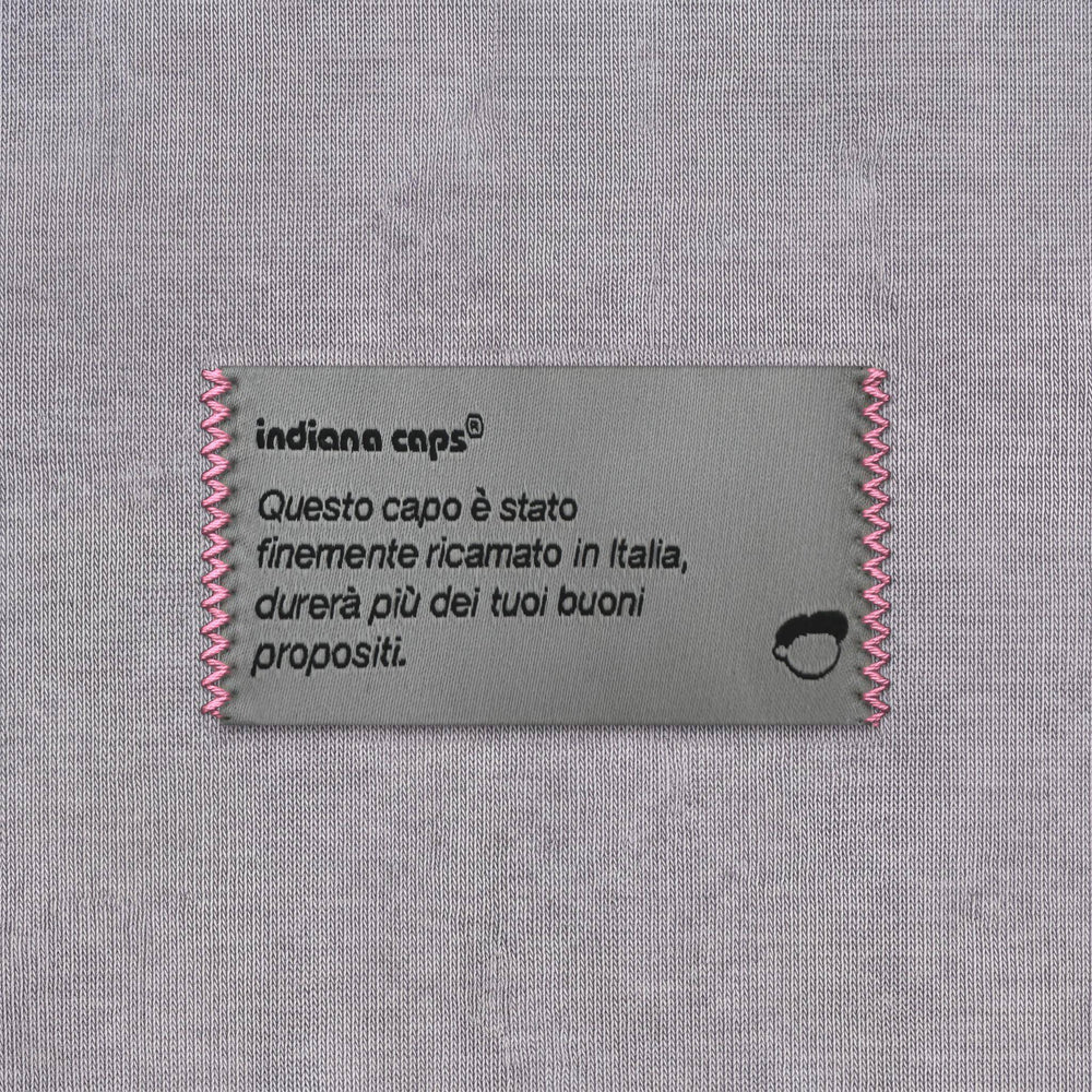 Felpa Tonica come il gin Grigio - zoom etichetta